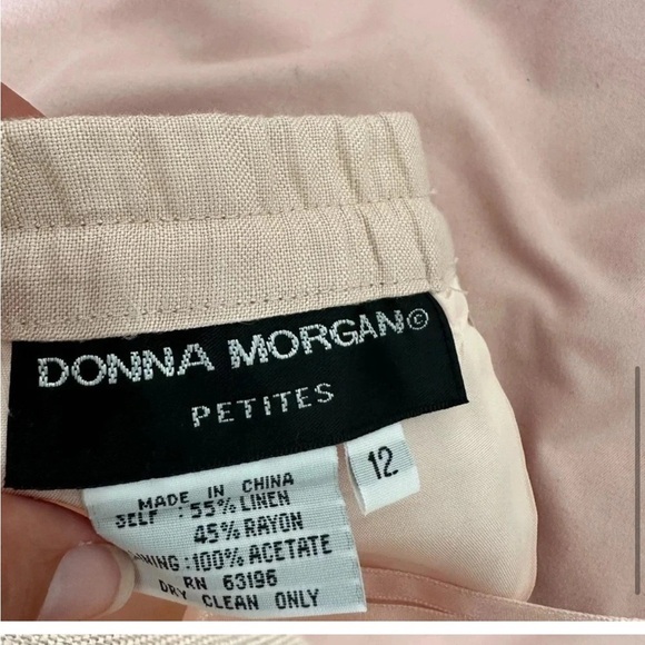 Vintage Donna Morgan Petite Size 12 floral business suit cottage white fairy - Picture 4 of 11